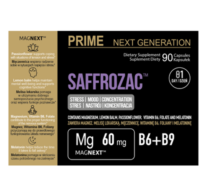 SAFFROZAC™ | STRES | NASTRÓJ | KONCENTRACJA